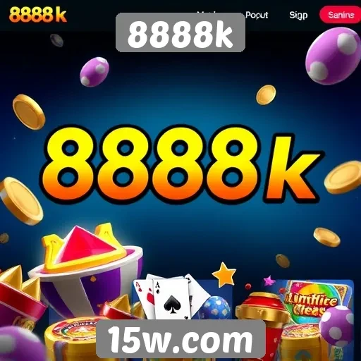 Overview do site de jogos 8888k